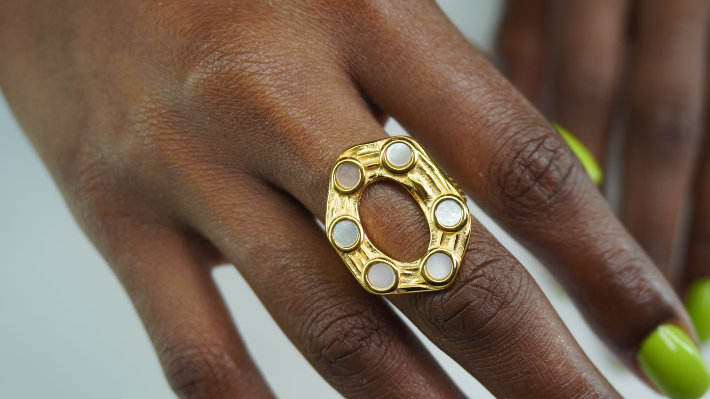 Mother of Pearl-ish Rings