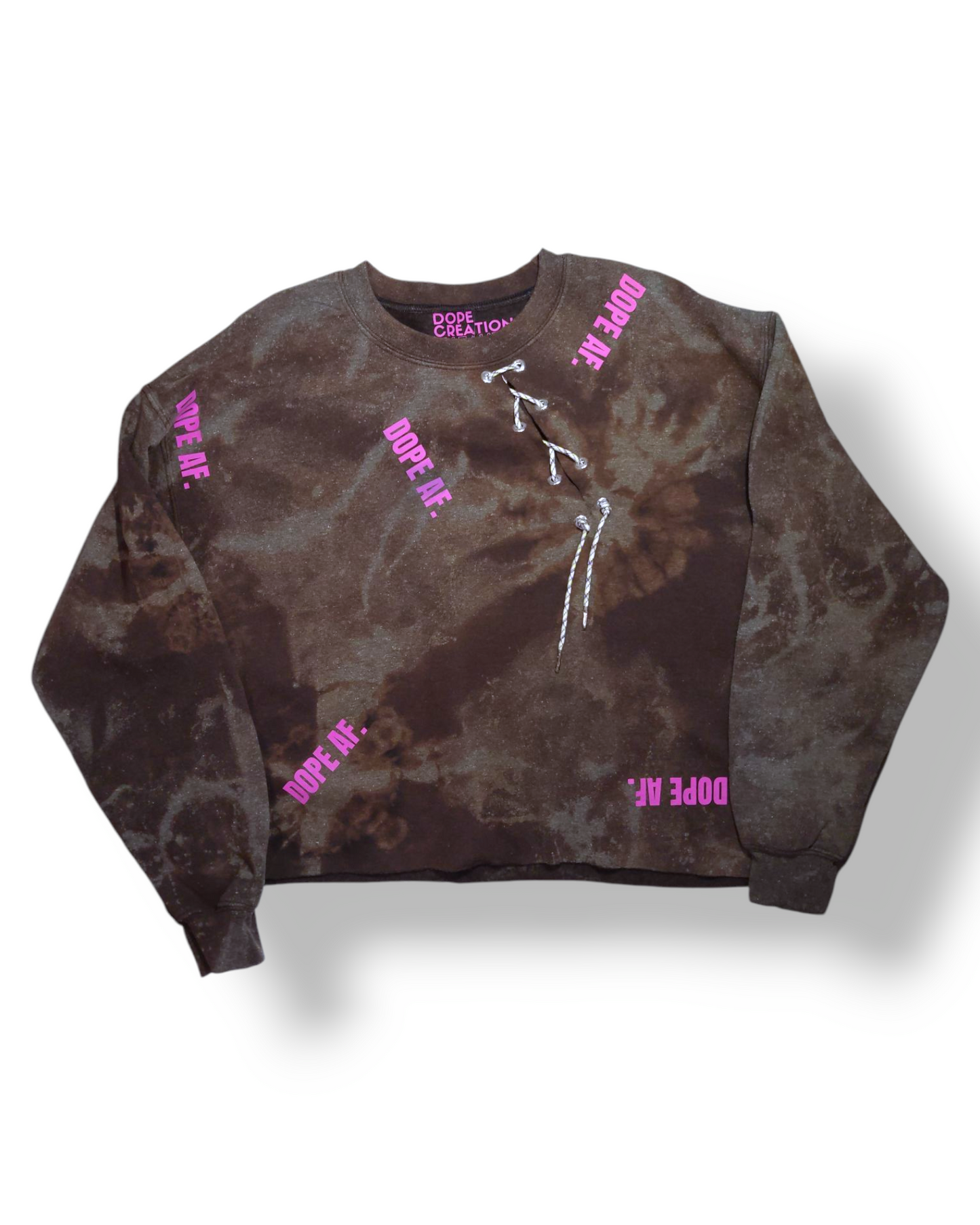 Dope AF Cropped Sweatshirt