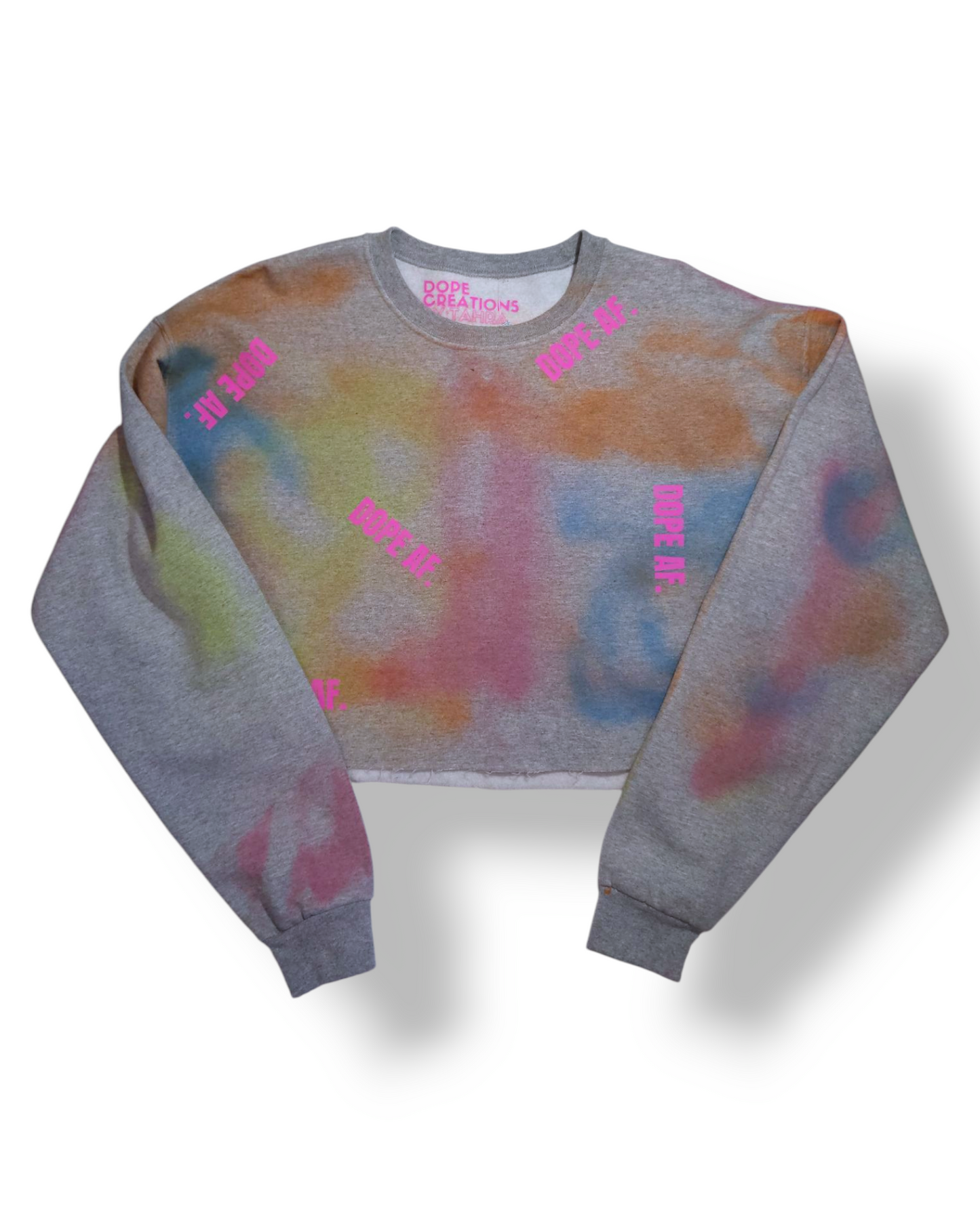 Dope AF Cropped Sweatshirt