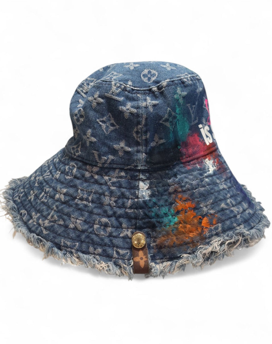 Denim Faux SISD Bucket Hat