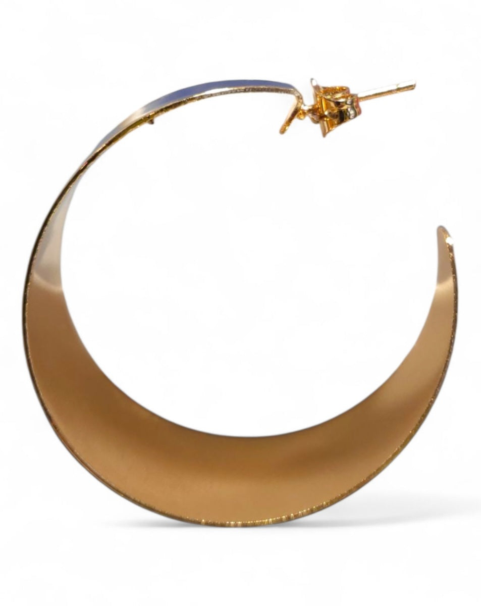 Flared Hoop Earring