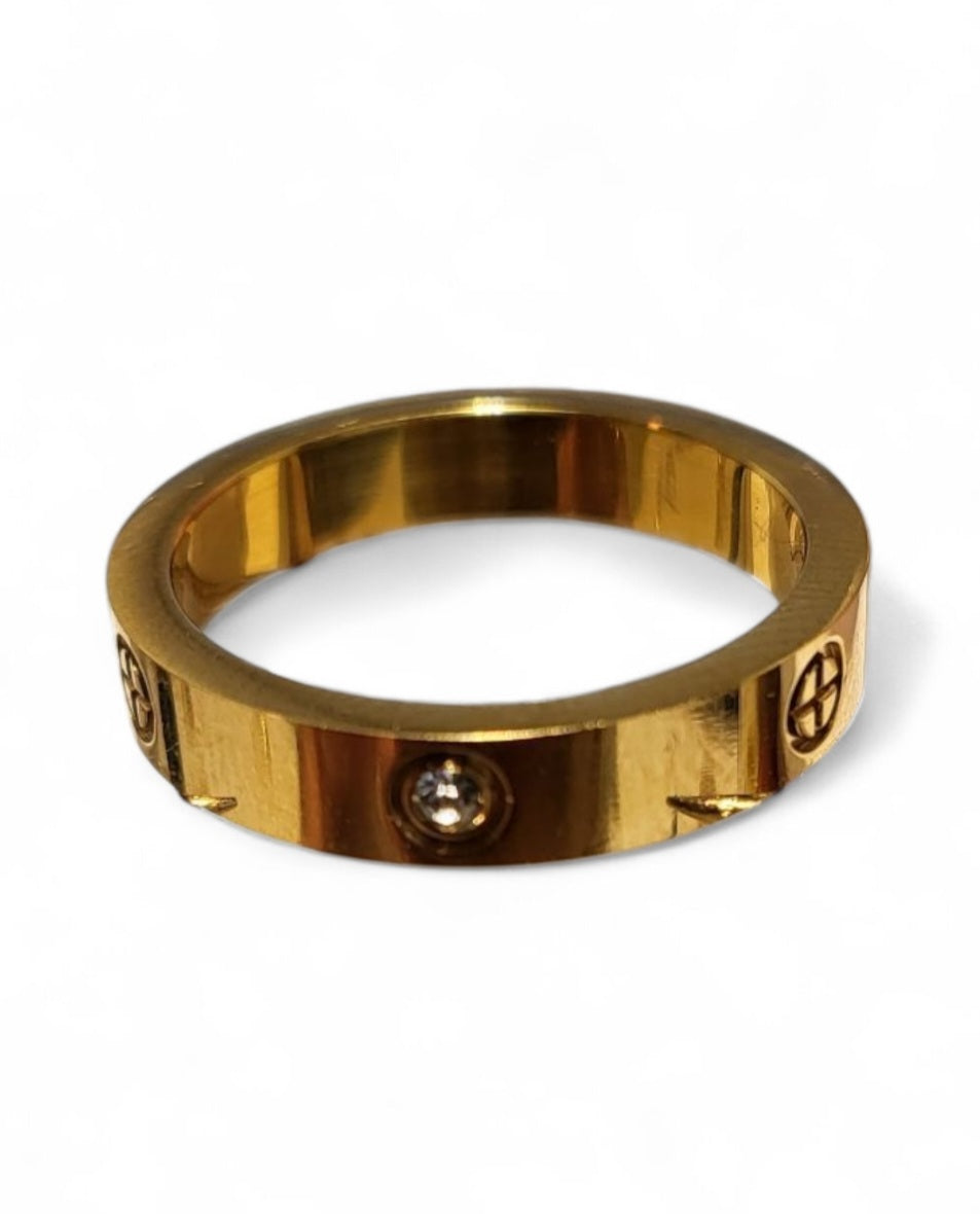 Gold Charm Ring