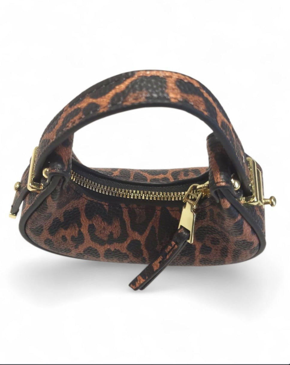 Mini Leopard Print Handbag