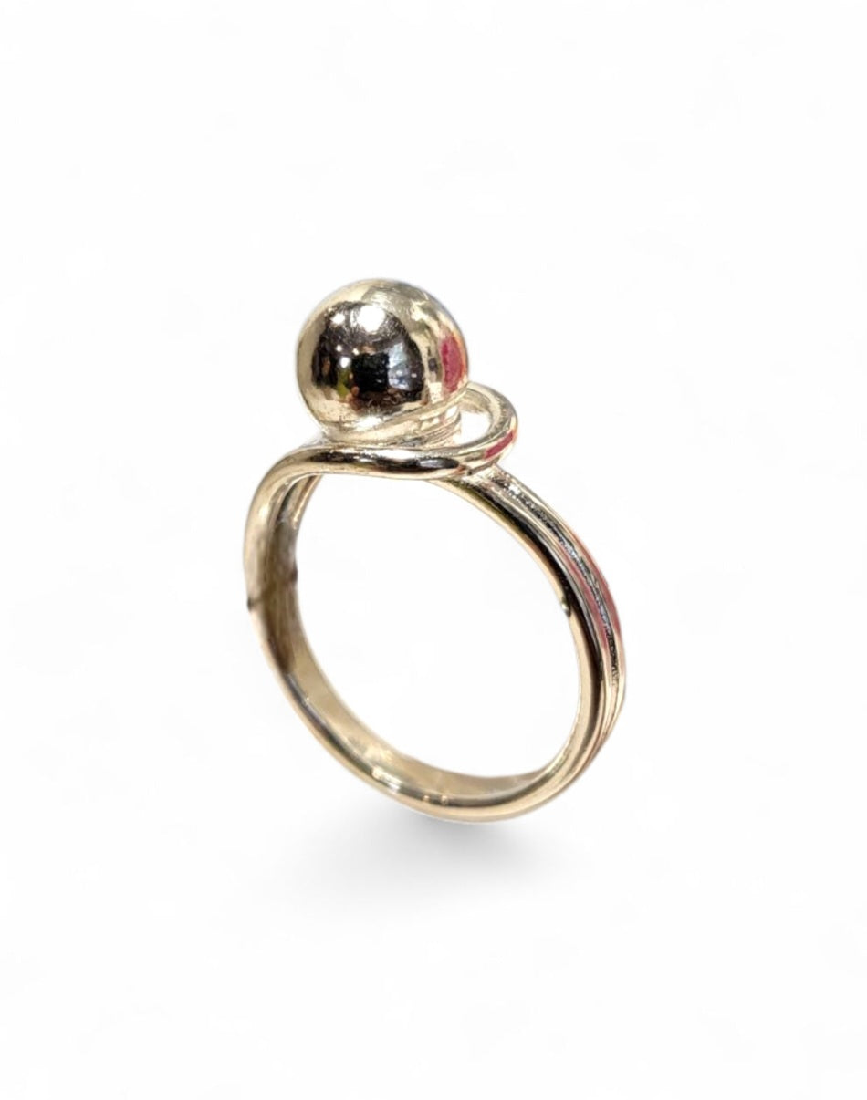 Silver Ball Ring