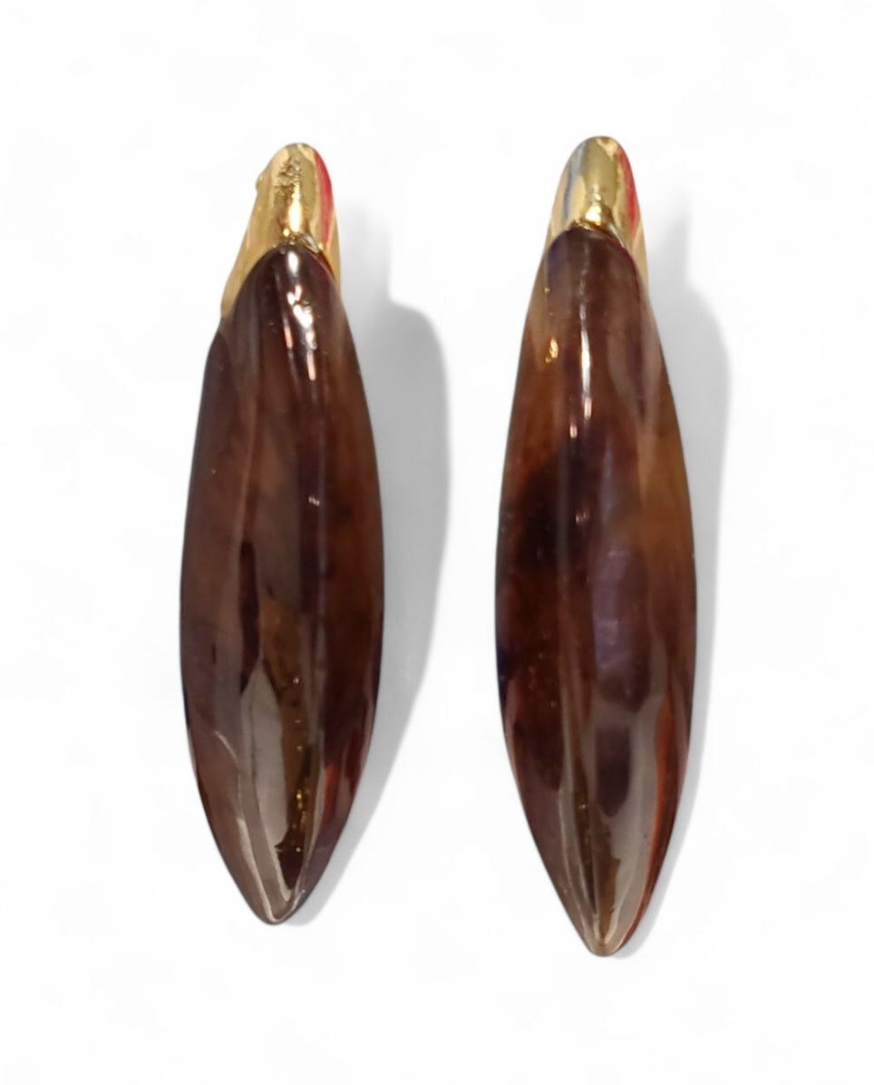 Tortoise Drop Earrings