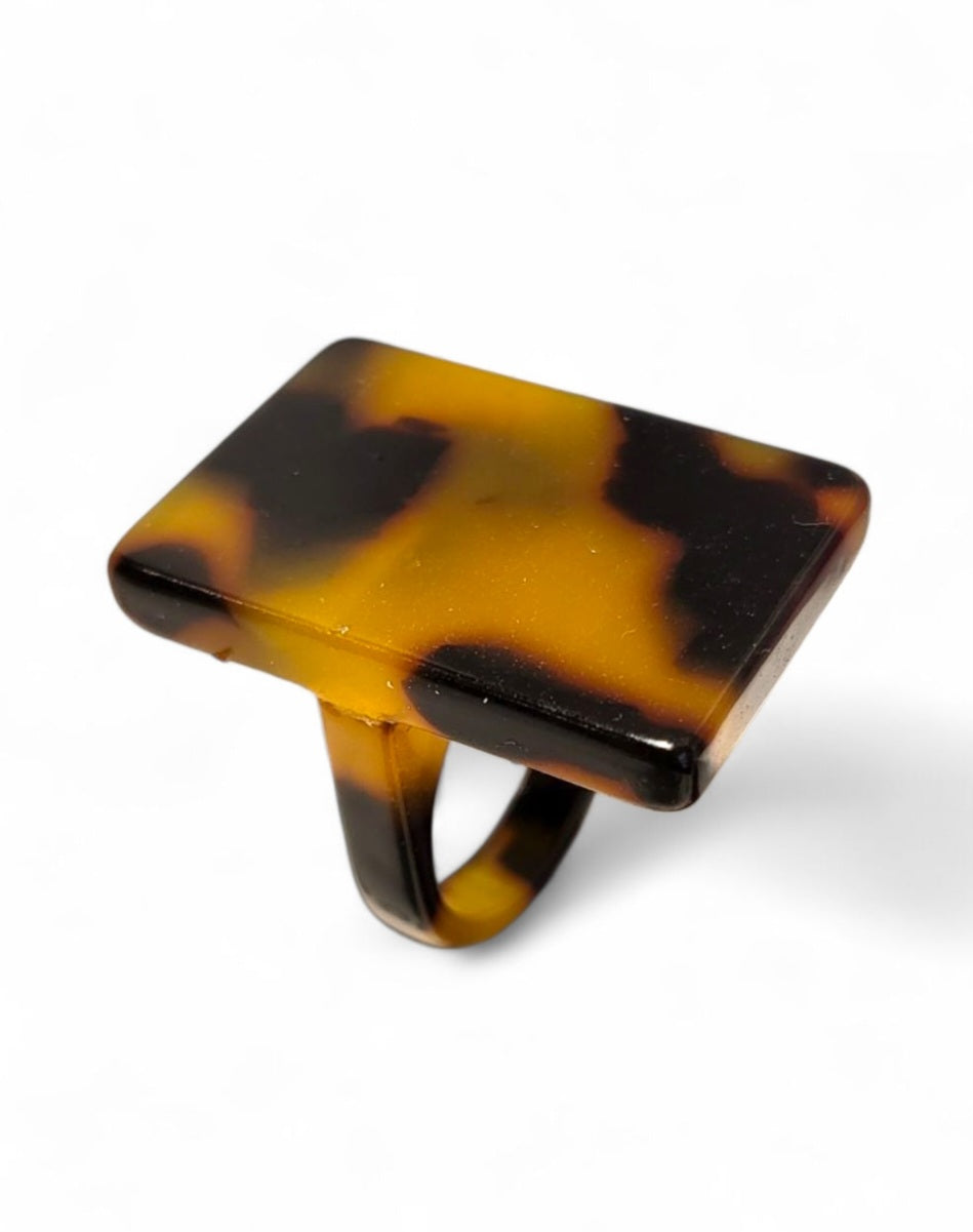 Tortoise Rectangle Ring