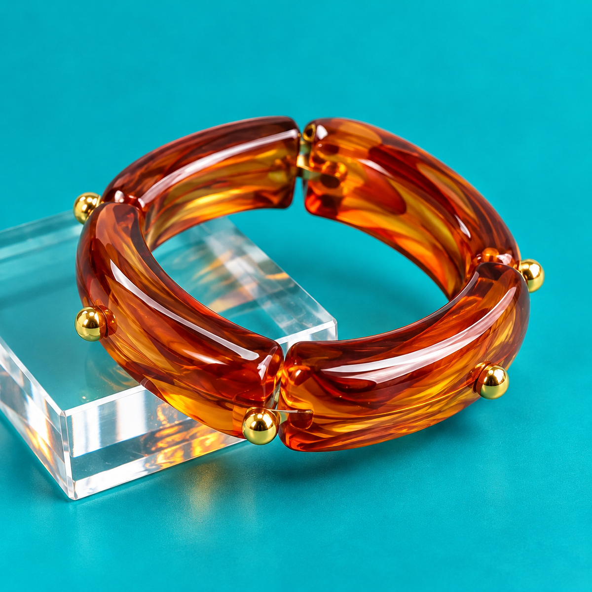 The Amber Luxe Statement Bangle