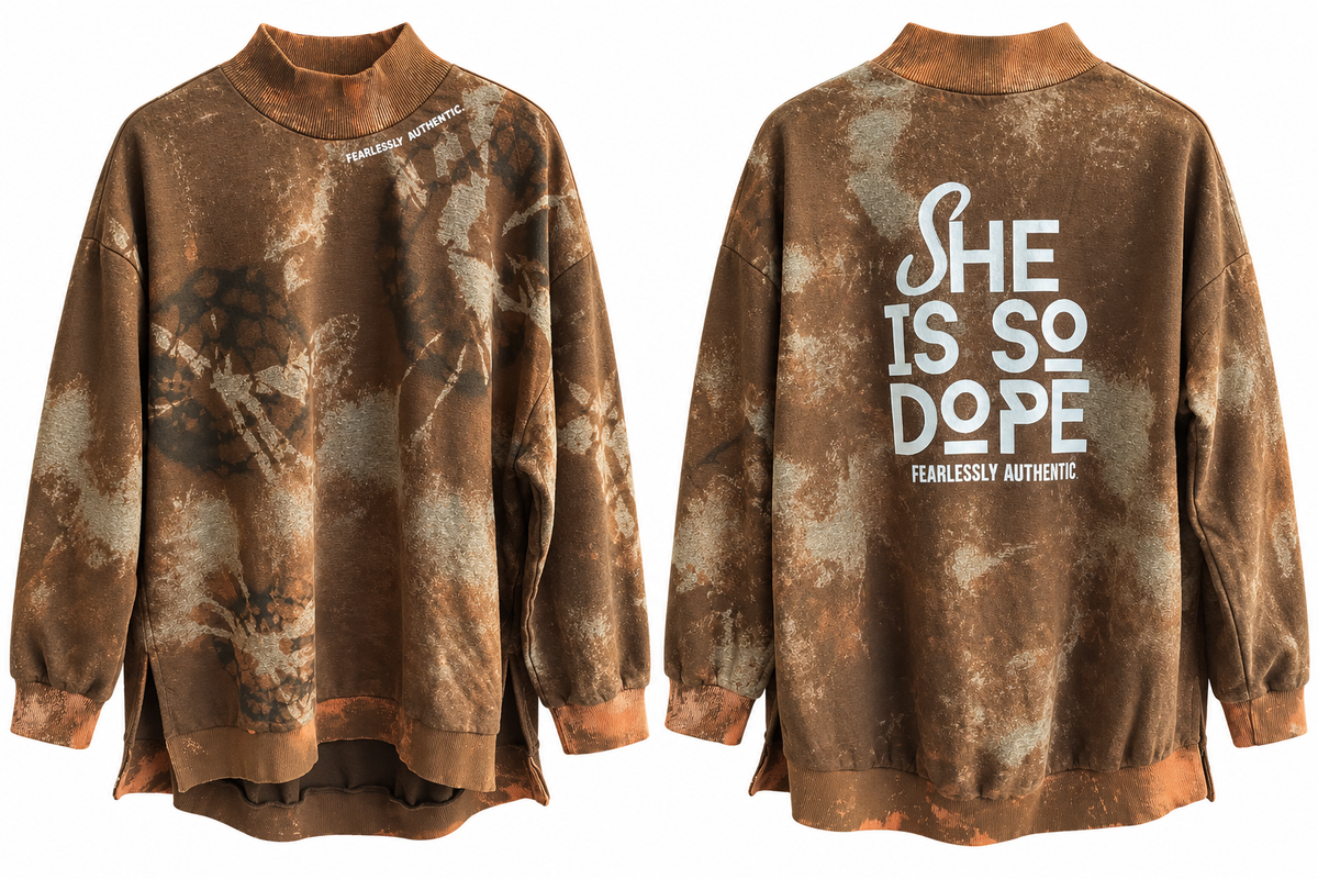 She is so dope- split side sweatshirt