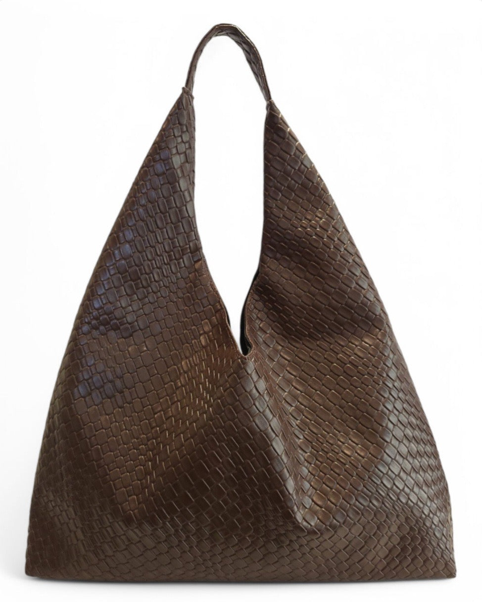 The Luxe Woven Sack Bag