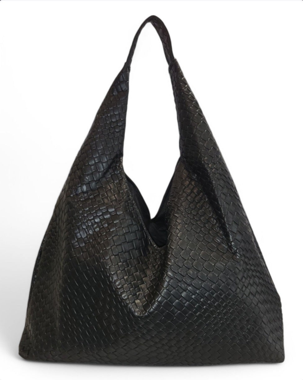 The Luxe Woven Sack Bag