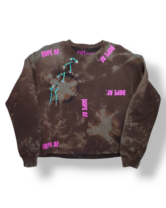 Dope AF Cropped Sweatshirt