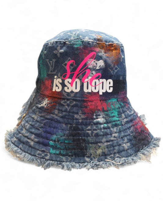 Denim Faux SISD Bucket Hat