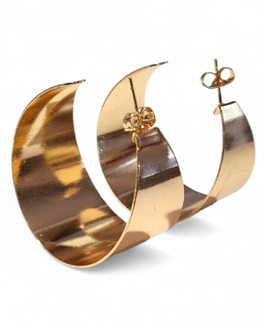 Flared Hoop Earring