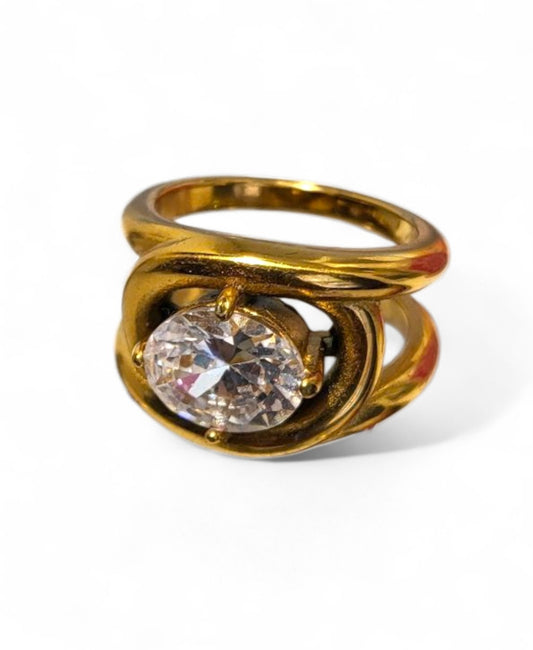 Gold Omega Ring