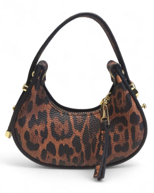 Mini Leopard Print Handbag