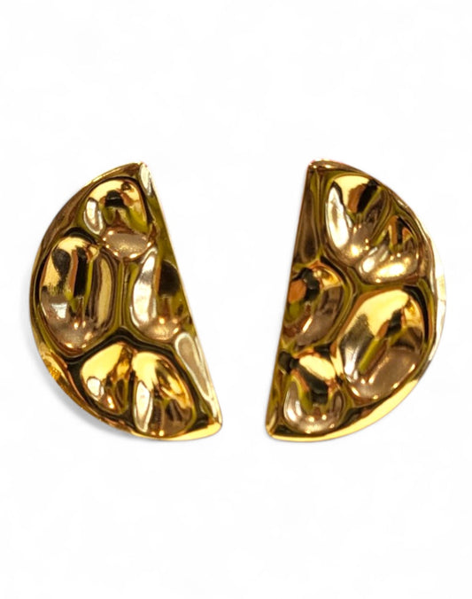 Sculpted Crescent Earrings