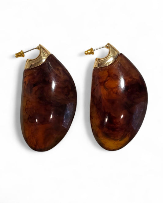 Tortoise Drop Earrings